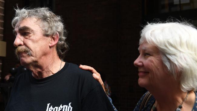 Rob and Julia Starling, the parents of Laurie Starling, leave the Supreme Court in Sydney. AAP Image/Dean Lewins