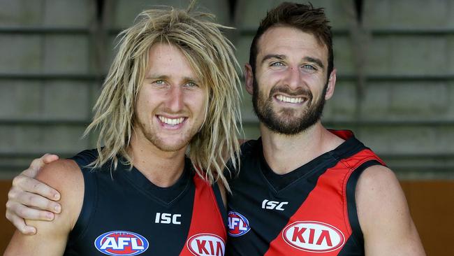 Watson says he took a step back last season to allow Dyson Heppell to grow into the captaincy. Picture: Wayne Ludbey