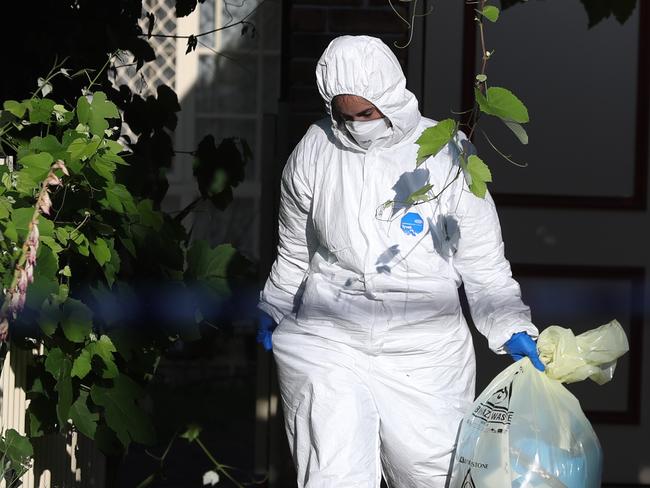 Two people have been injured in a possible domestic at 21 Etonville pde Croydon , police forensics are at present going through the scene.picture John Grainger