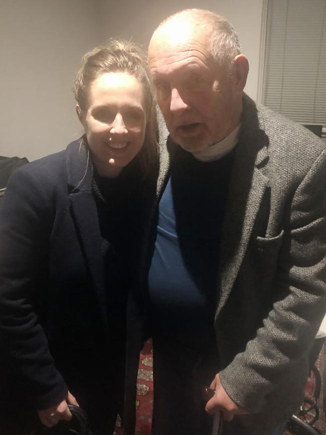 Australian Anna Coffey with her dad. Picture: Supplied