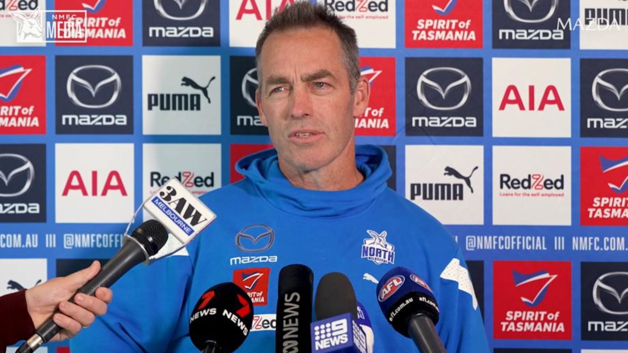 A racism scandal has taken its toll on Alastair Clarkson.