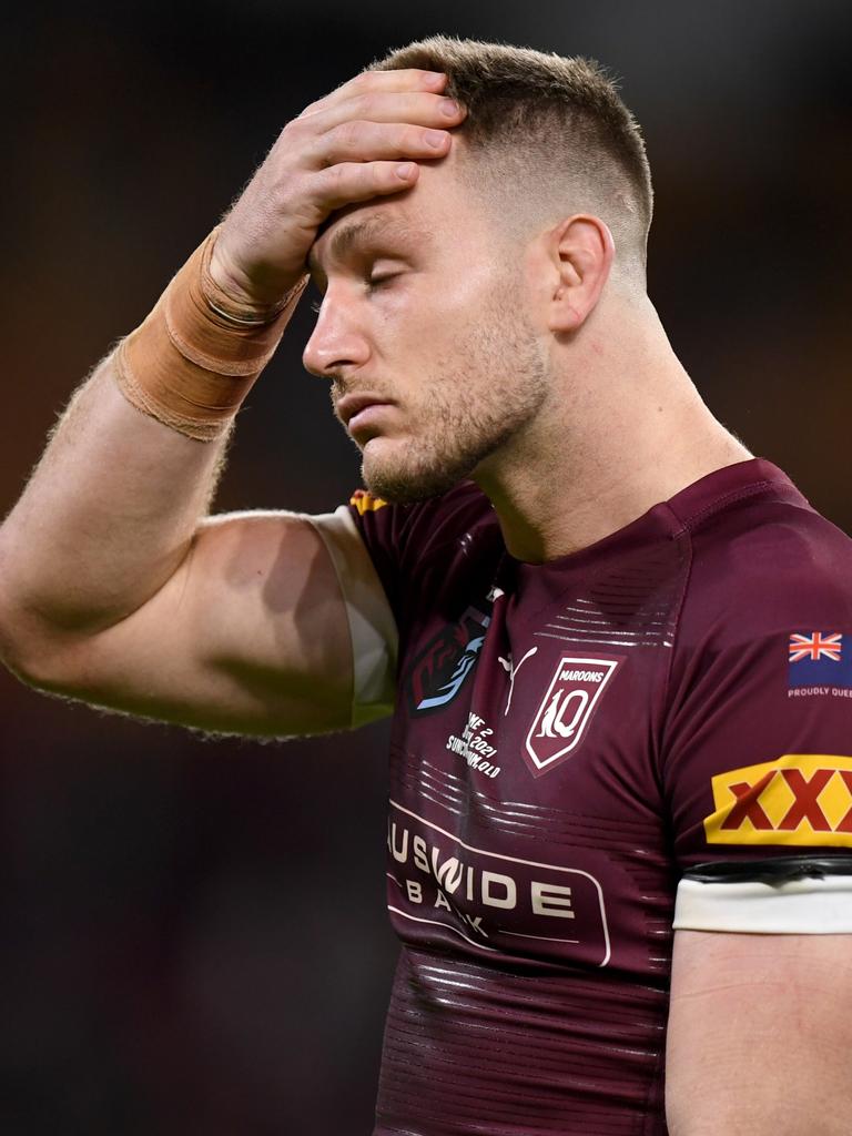 Arrow after the Game II loss to NSW at Suncorp Stadium. Picture: NRL Images