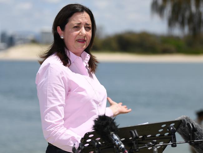 Palaszczuk is playing the politics of fear, says Anna Caldwell. Picture: NCA NewsWire/Dan Peled