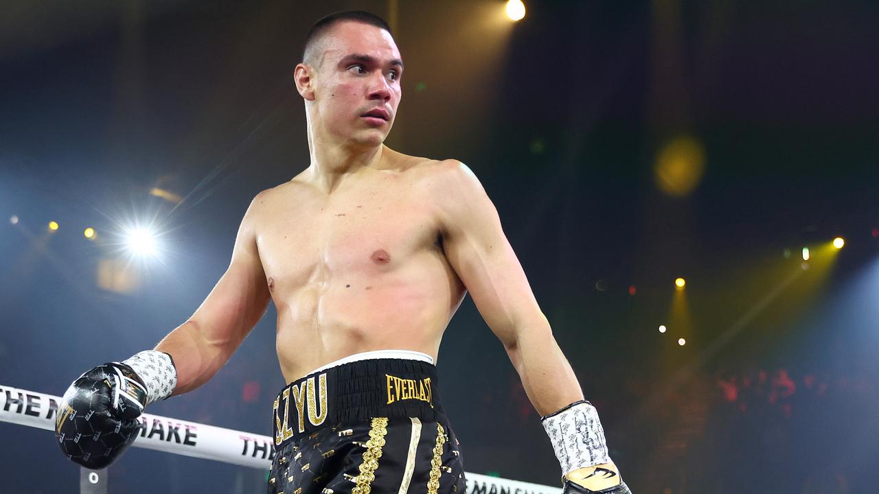 Tim Tszyu wants to move up weight divisions and chase superfights. (Photo by Chris Hyde/Getty Images)