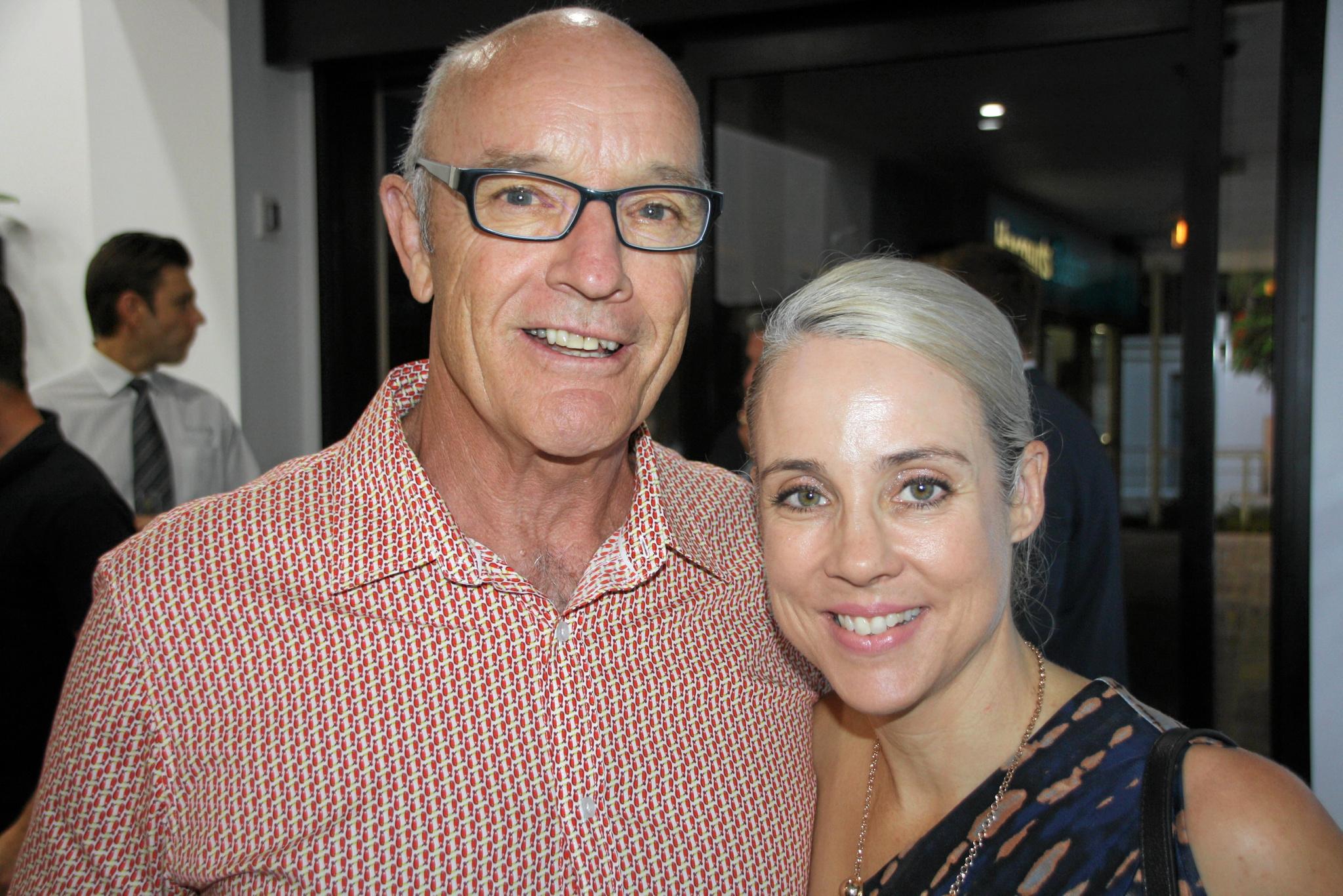 Peter Lillies and Kerri Hobbs at the celebration of the new Ray White office in Burnett St, Buderim.Photo Erle Levey / Sunshine Coast Daily. Picture: Erle Levey