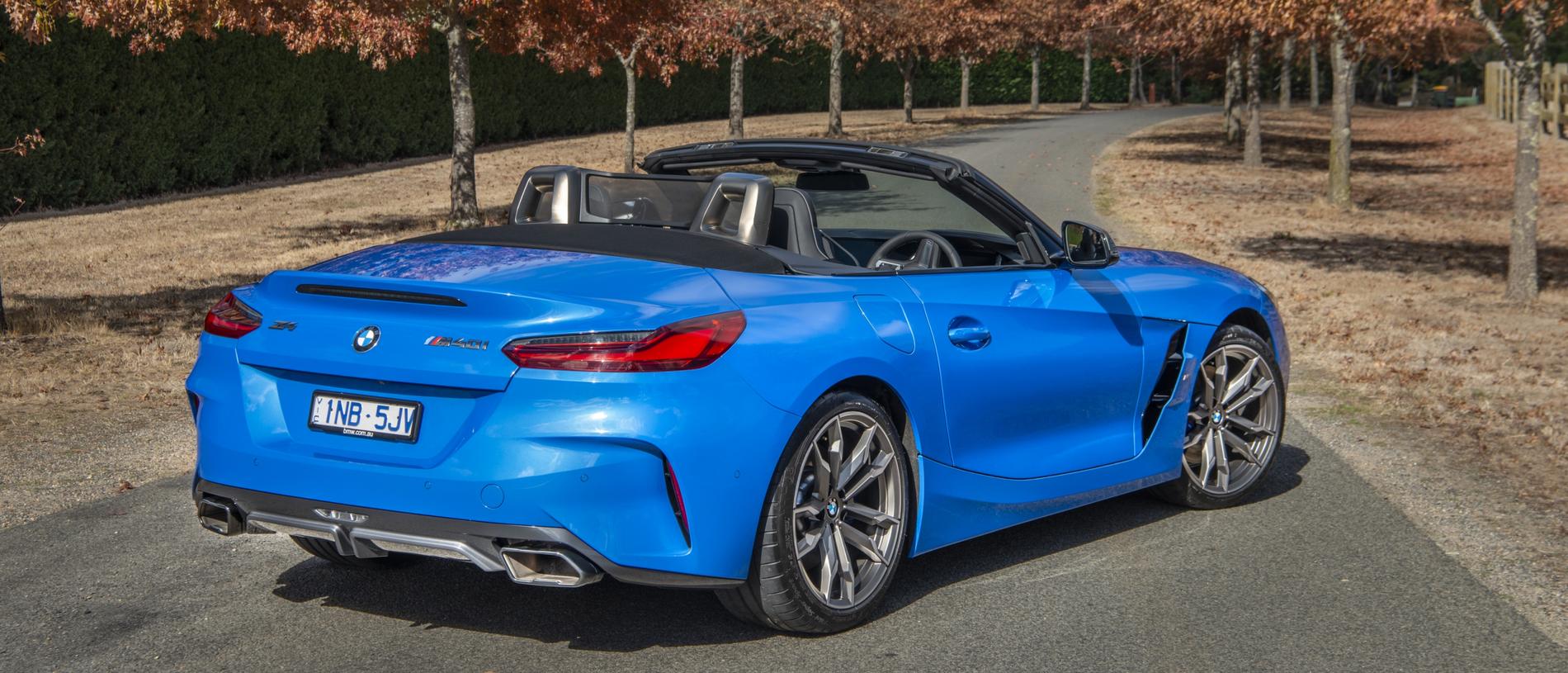 Z4: Eight-speed auto is sole transmission. M40i at $125K adds aural excitement