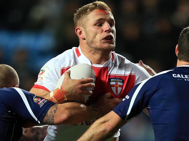 COVENTRY, ENGLAND - NOVEMBER 05:  George Burgess of England during the Four Nations match between the England and Scotland at The Ricoh Arena on November 5, 2016 in Coventry, United Kingdom. (Photo by Stephen Pond/Getty Images)