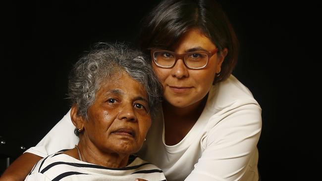 Tania Teague with her mother Anita Teague. Picture: John Appleyard