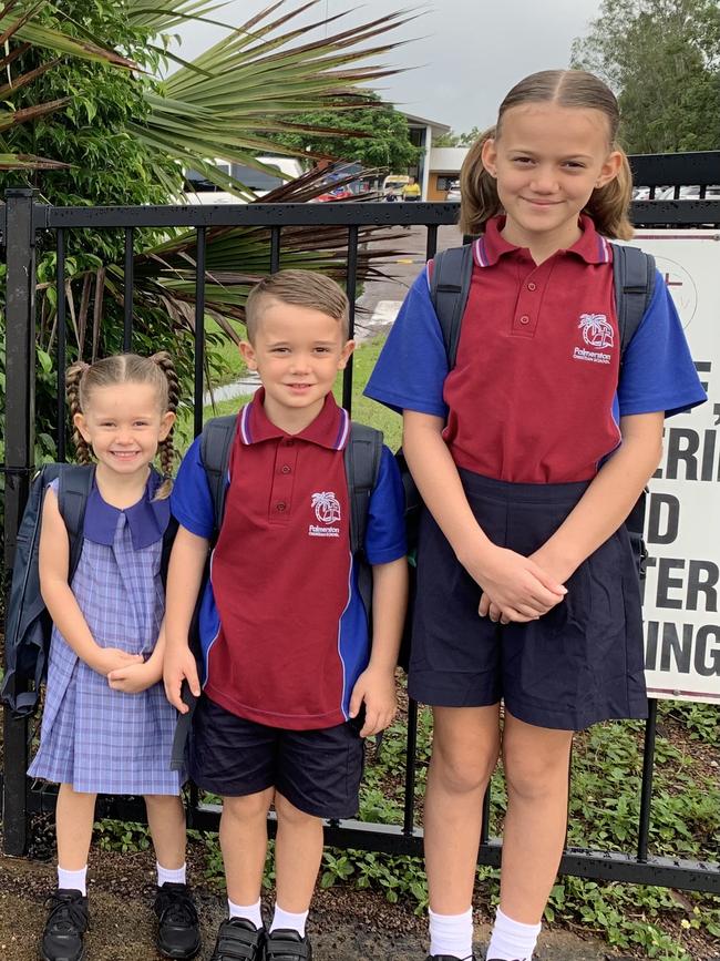 Ariana, Braxton and Amelia Devine all ready for a big year of learning ahead