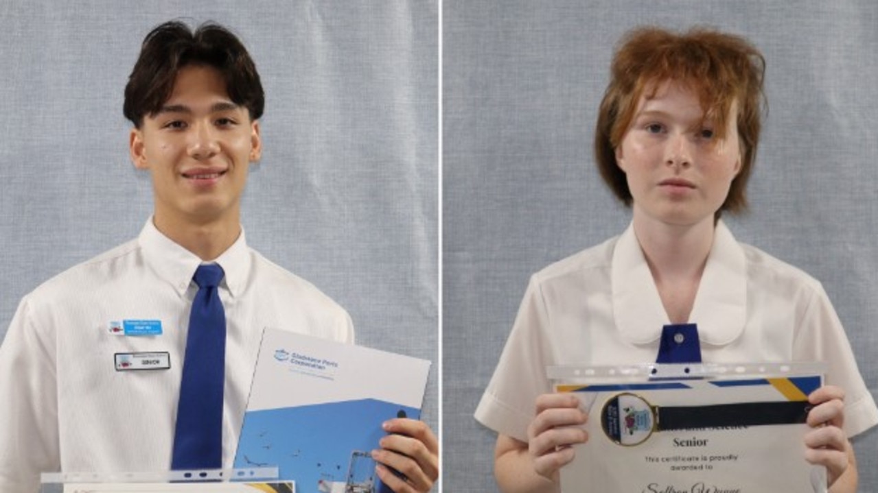 Elijah Ho and Atlas Wynne were named as Rosedale State School - Secondary's top performing students.