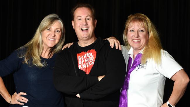 Louise Brannon (Redland Rhapsody Chorus), Jonathon Welch (Choral Director) and Anita Taylor (Redland City Choir). Picture: John Gass