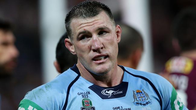 Paul Gallen during Origin Game 3 between New South Wales and Queensland at Suncorp Stadium .Picture Gregg Porteous