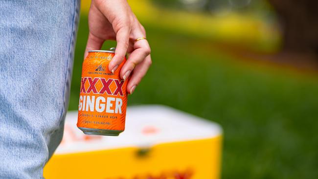 Queensland company XXXX is adding another drink to its shelf with the launch of its first alcoholic ginger beer. Picture: Supplied