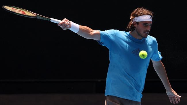 Stefanos Tsitsipas has fired some shots at Djokovic, saying he’s put the Australian Open at risk. Picture: AFP