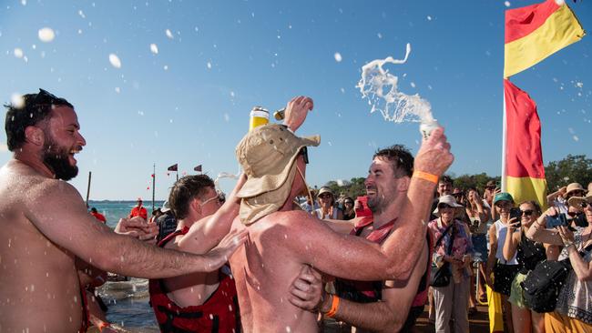 Better Beer wins the Battle of Mindil at the Darwin Beer Can Regatta at Mindil Beach, 2024. Picture: Pema Tamang Pakhrin