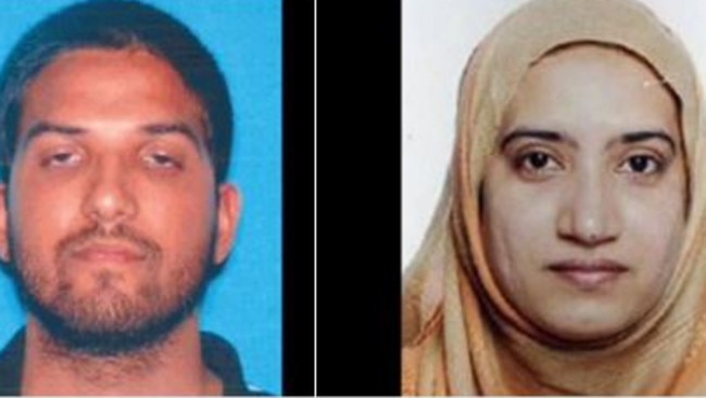 San Bernardino shooters Syed Rizwan Farook and Tashfeen Malik.