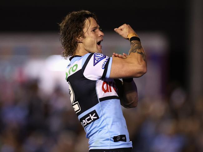 Nicho Hynes returned for the Sharks. (Photo by Cameron Spencer/Getty Images)