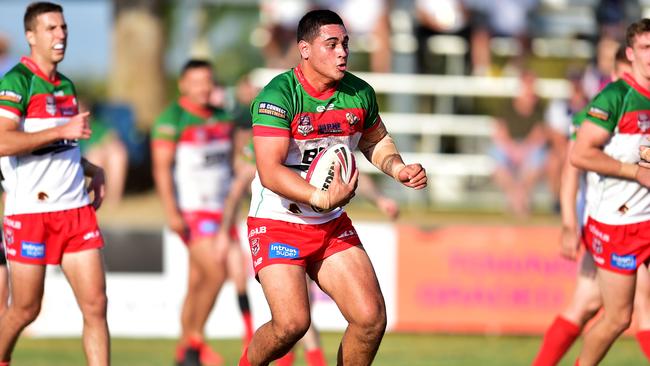 Wynnum's Keenan Palasia. Picture: Alix Sweeney