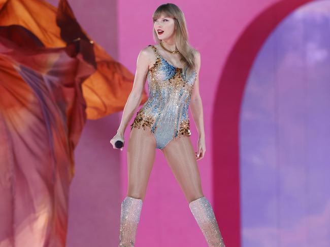 SYDNEY, AUSTRALIA - NCA NewsWire Photos - 23 FEBRUARY, 2024:  Pictured is Taylor Swift performing at Accor Stadium at Sydney Olympic Park on the opening night of the Sydney leg of her EraÃs tour. Picture: NCA NewsWire / Richard Dobson