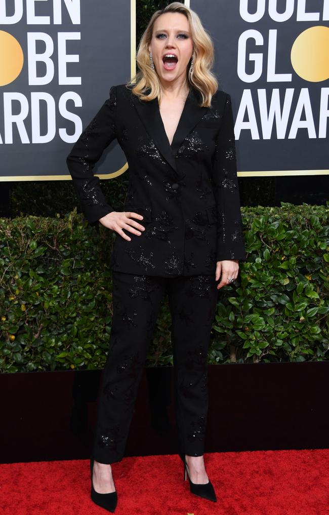 US actress Kate McKinnon arrives for the 77th annual Golden Globe Awards on January 5, 2020, at The Beverly Hilton hotel in Beverly Hills, California. (Photo by VALERIE MACON / AFP)