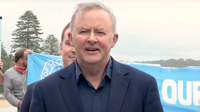 Anthony Albanese at Avoca Beach.