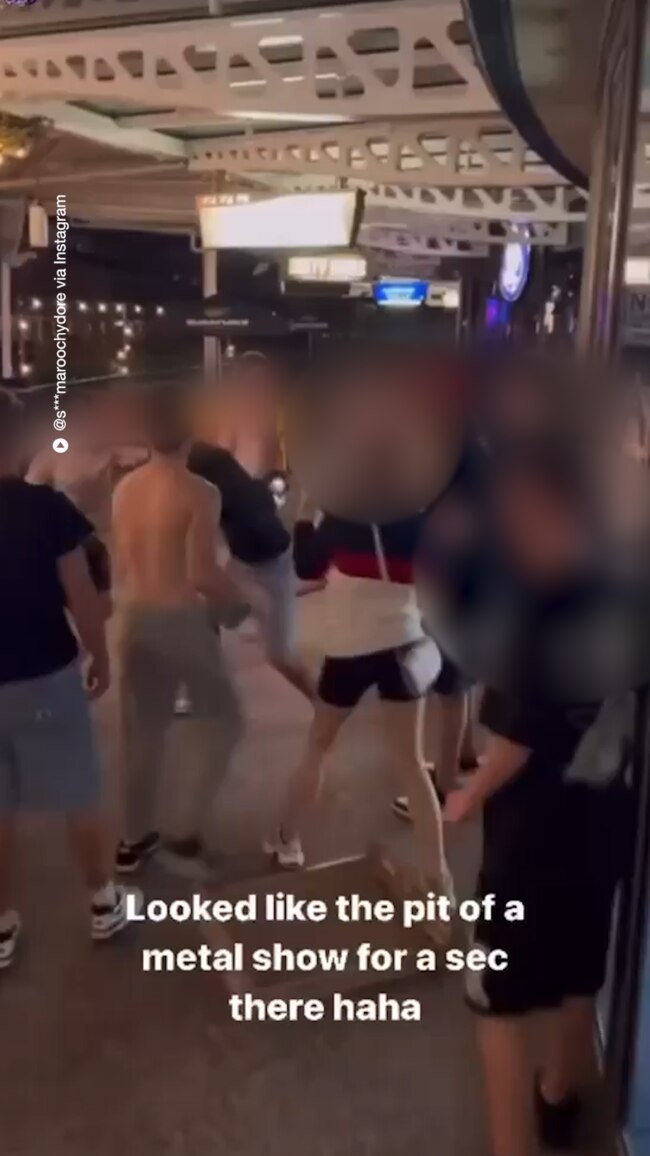 Footage emerges of youths bashing each other at Crazy Matt's Mooloolaba. Picture – Instagram.