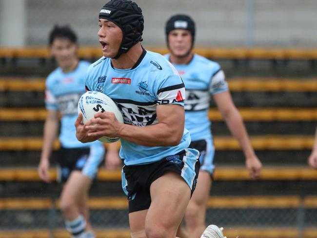 Cruz Parkin on the move for Cronulla last season. Picture: Warren Gannon Photography