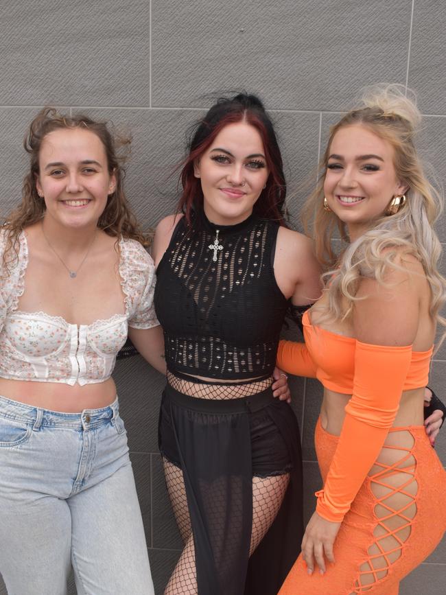 Trinity Blomfield, Kellee Moore and Mia Jones at Listen Out Brisbane 2023. Photo: Georgie Walker