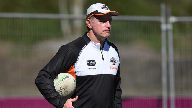 Under-siege West Tigers coach Michael Maguire. Picture: NRL Photos