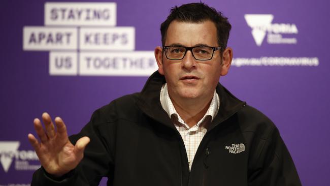 Victoria Premier Dan Andrews has been copping criticism over how the state is dealing with the COVID-19 outbreak. Picture: NCA NewsWire/Daniel Pockett