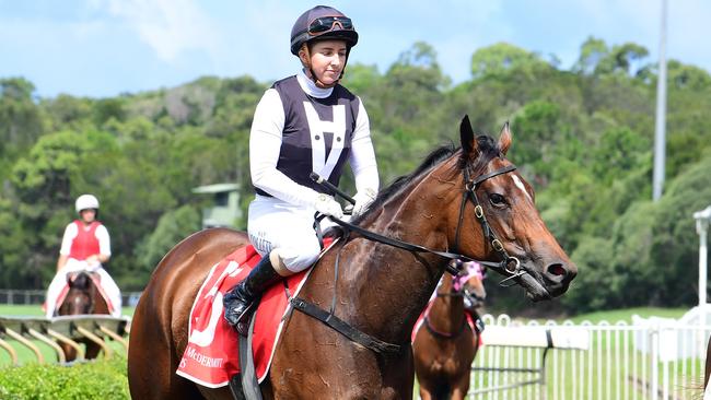 Collett, who despite only joining the riding ranks in November, was able to take out the 2021/22 Ipswich Jockeys Premiership beating out Jimmy Orman by one win. Picture: Trackside Photography