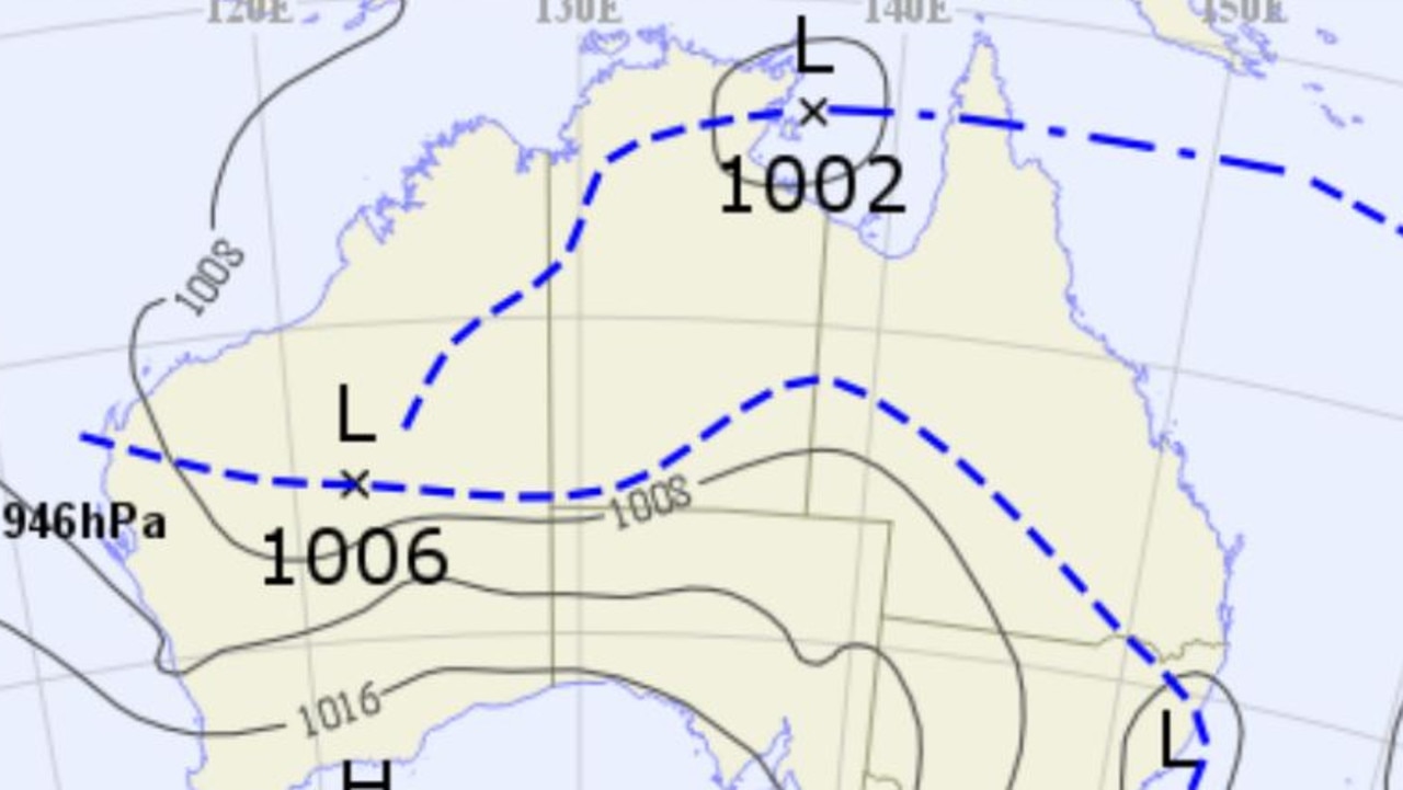 The outlook for the Gulf of Carpentaria has been upgraded to a moderate chance of a Tropical Cyclone for Tuesday. Picture: BOM