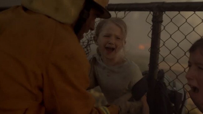 A still from the Victorian government’s 'how well do you know fire?' commercial.