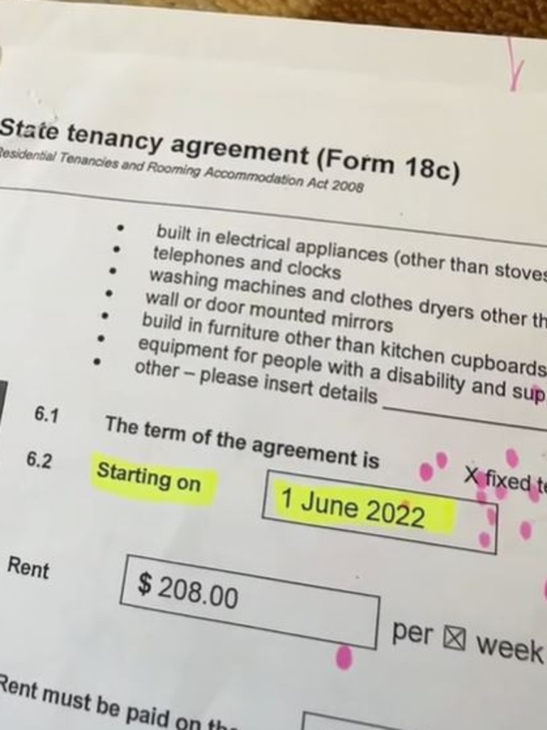 She hit back at the claim that she provided Centrelink with a copy of a private rental agreement. Picture: @_arcane_02/TikTok