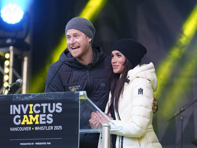 Harry and Meghan at the Invictus Games in Canada. Picture: Jeff Vinnick/Getty Images