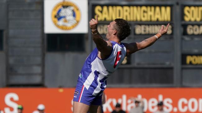 VAFA Division 1 footy: Oakleigh v Glen Eira. Oakleigh player Aaron Cloke. Picture: Valeriu Campan