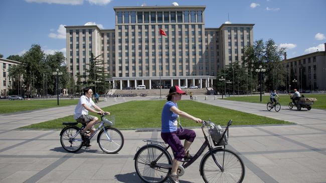 Students at Tsinghua University in Beijing.