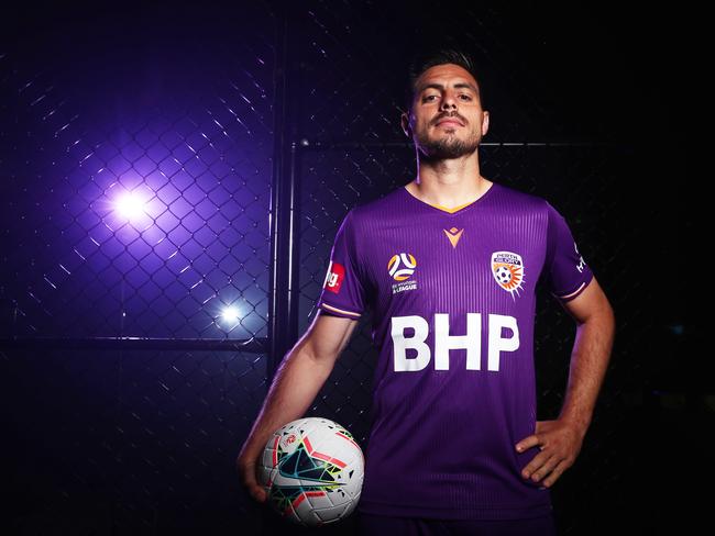 SYDNEY, AUSTRALIA - OCTOBER 08: Bruno Fornaroli of the Perth Glory poses during the A-League 2019-20 A-League season launch at Max Watts on October 08, 2019 in Sydney, Australia. (Photo by Matt King/Getty Images)