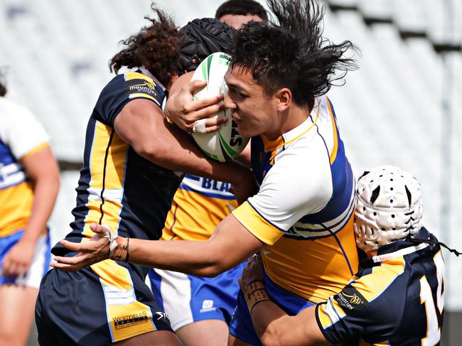 Patrician Brothers Blacktown and Westfields Sports High played off in last year’s Peter Mulholland Cup decider. Picture: Adam Yip