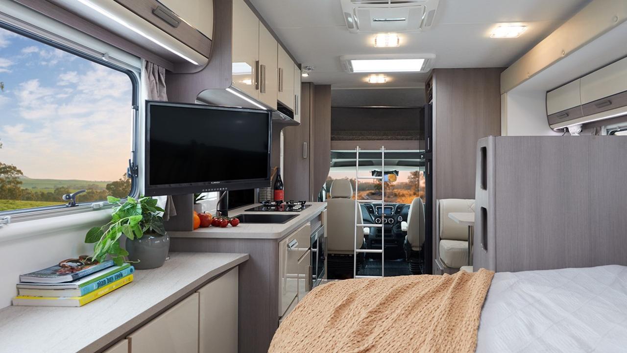 Inside Jayco’s Optimum motorhome. Picture: Supplied by Jayco