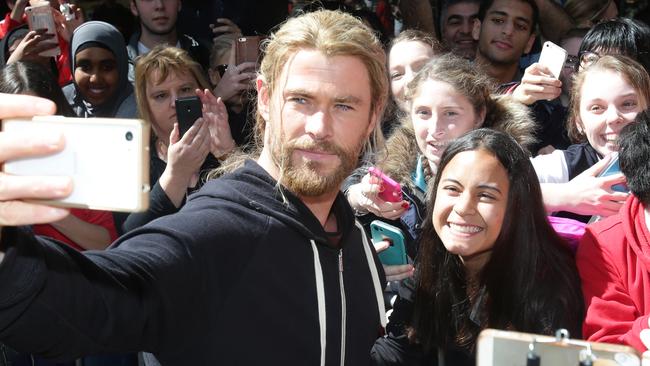 Chris Hemsworth has been filming the latest Thor instalment in Australia.