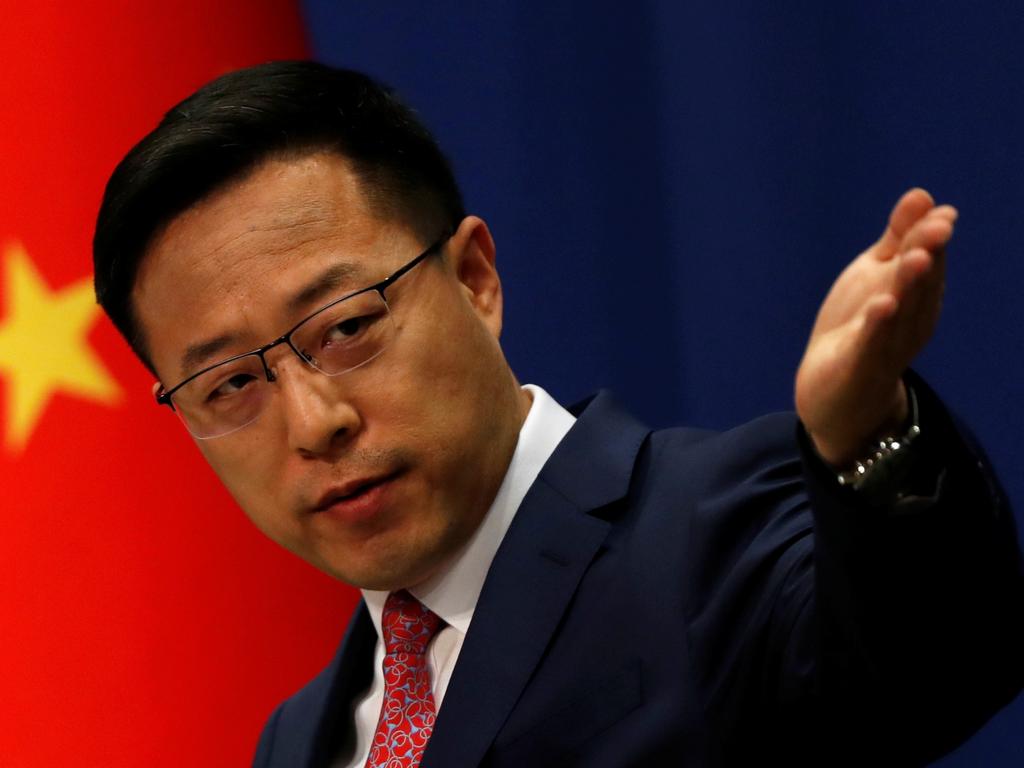 Chinese foreign ministry spokesman Zhao Lijian has strongly condemned the joint statement from Five Eyes nations. REUTERS/Carlos Garcia Rawlins