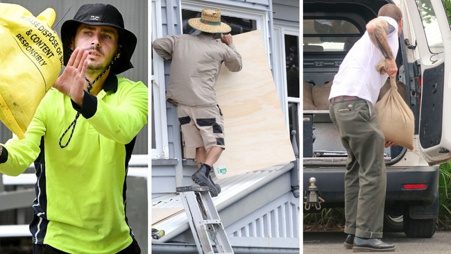 Queensland residents prepare for Cyclone Alfred to hit land. Picture: NewsWire / John Gass, Glenn Campbell, Steve Pohlner