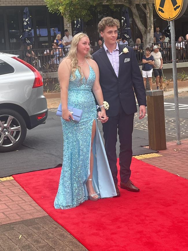 The students of Urangan State High School arrive at their formal.