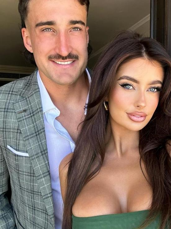 Port Adelaide ruckman Ivan Soldo and girlfriend Chelsea Becirevic