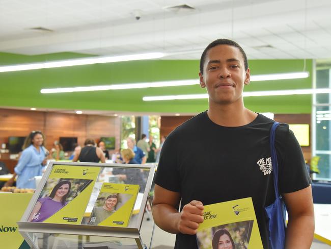 CQU TAFE Careers Expo attendee Lucas Barry was interested in learning about Hospitality. Supplied: Central Queensland University