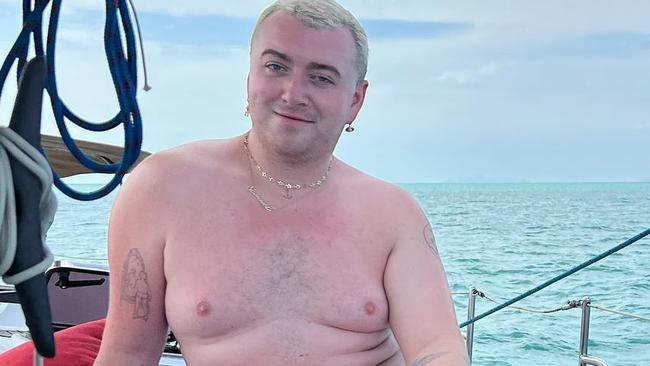 Sam Smith shared snaps taken on a yacht holiday. Picture: Instagram