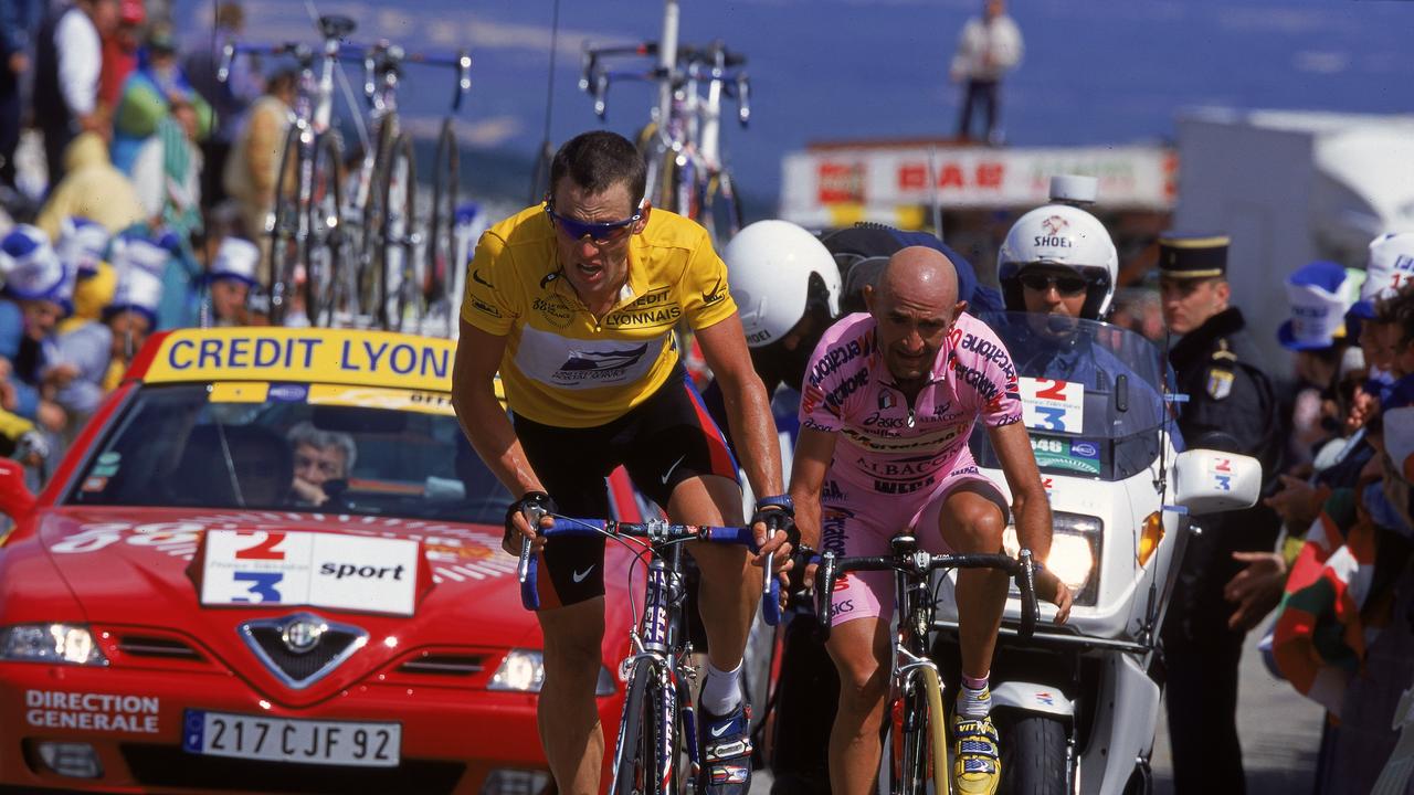 Armstrong during the second of his Tour de France victories.