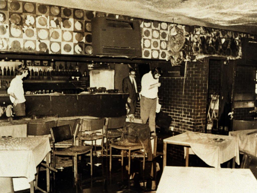 The interior of the Whiskey Au Go Go nightclub after the fatal blaze