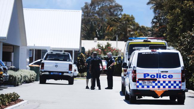 Queensland Police attend Southport Lodge nursing home which has been assessed as one of the worst in the country. Pictrue: Scott Powick.